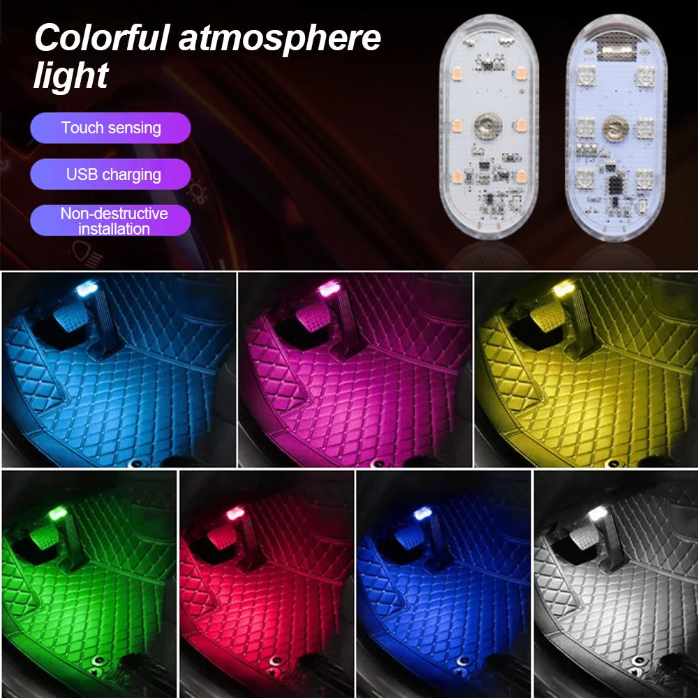 Multi-Color Wireless LED Car Lights