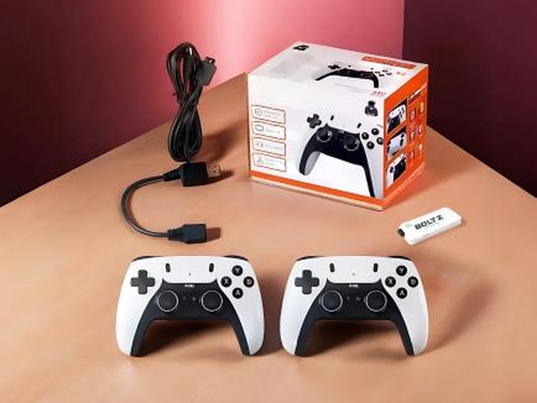 Boltz Retrostick - 4K Retro Gaming Console with 20,000+ Classic Games and Wireless Controllers