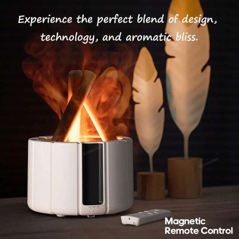 LED Essential Oil Lamp Diffuser - Bonfire Air Humidifier