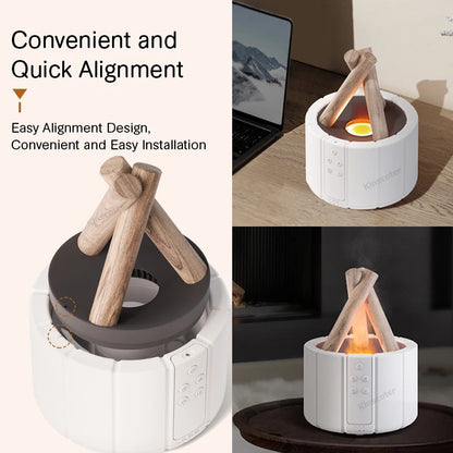 LED Essential Oil Lamp Diffuser - Bonfire Air Humidifier