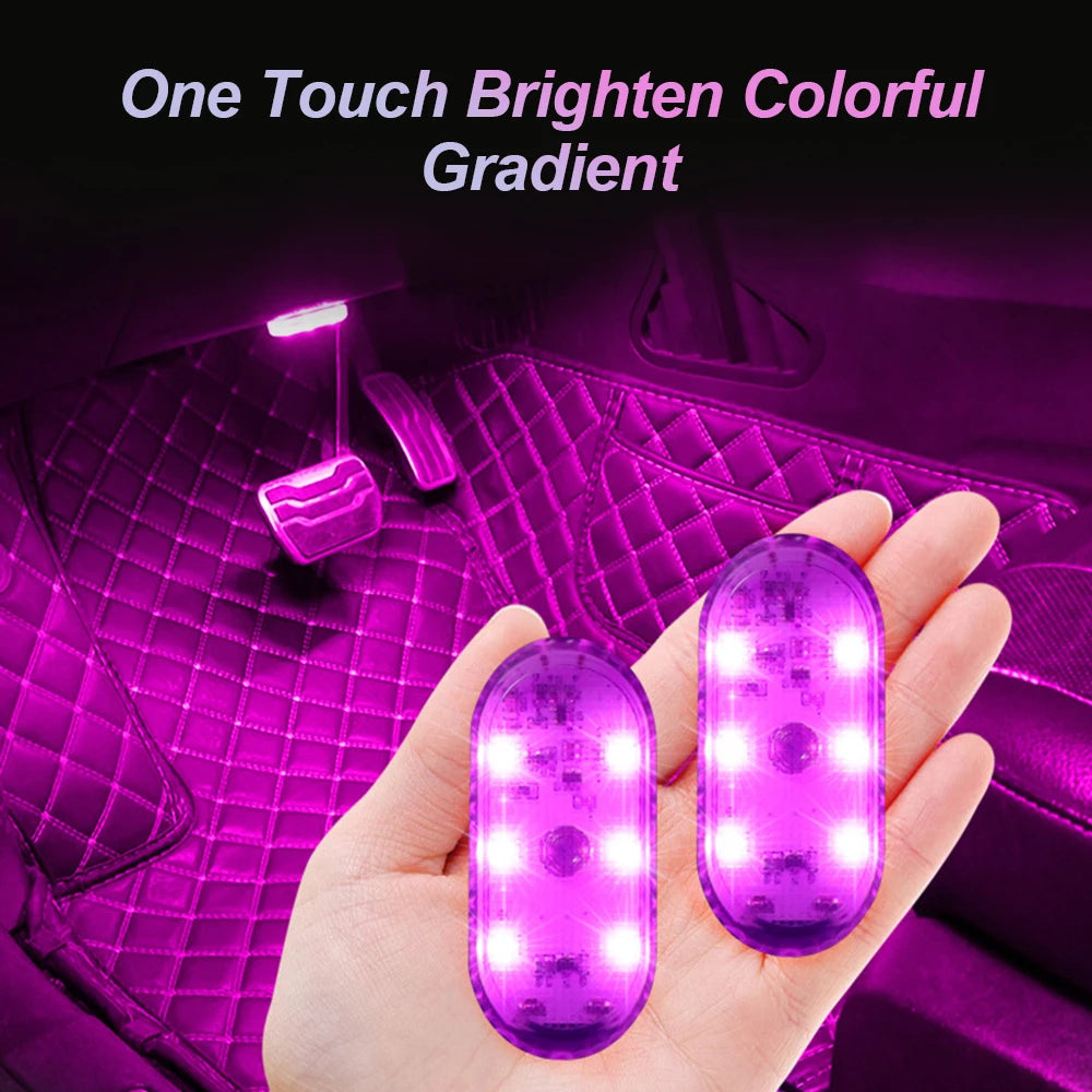 Multi-Color Wireless LED Car Lights