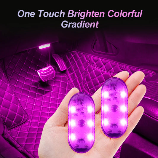 Multi-Color Wireless LED Car Lights