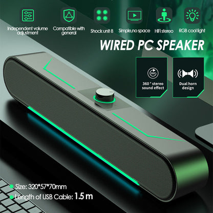 Wired Speakers for Desktop PC Monitor & Laptop