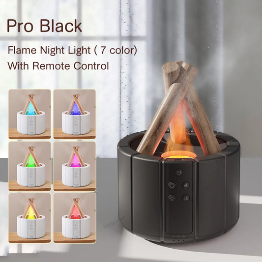 LED Essential Oil Lamp Diffuser - Bonfire Air Humidifier