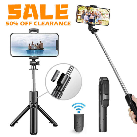 3 in 1 Bluetooth Tripod, Extendable Monopod Portable Selfie Stick