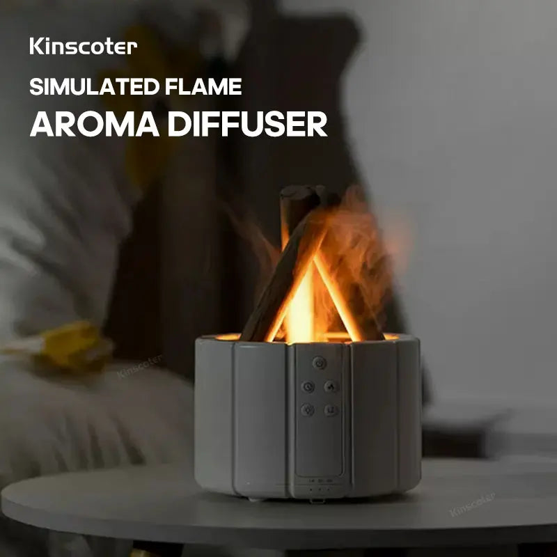 LED Essential Oil Lamp Diffuser - Bonfire Air Humidifier