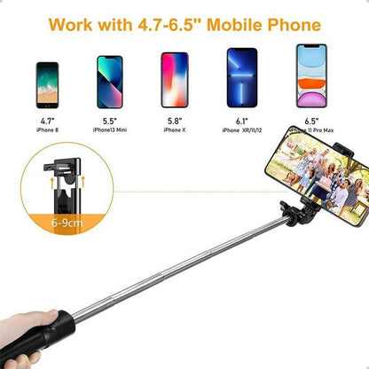 3 in 1 Bluetooth Tripod, Extendable Monopod Portable Selfie Stick