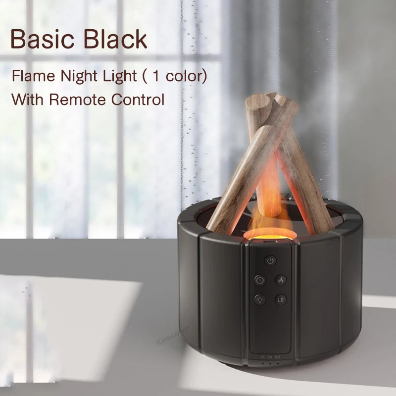 LED Essential Oil Lamp Diffuser - Bonfire Air Humidifier