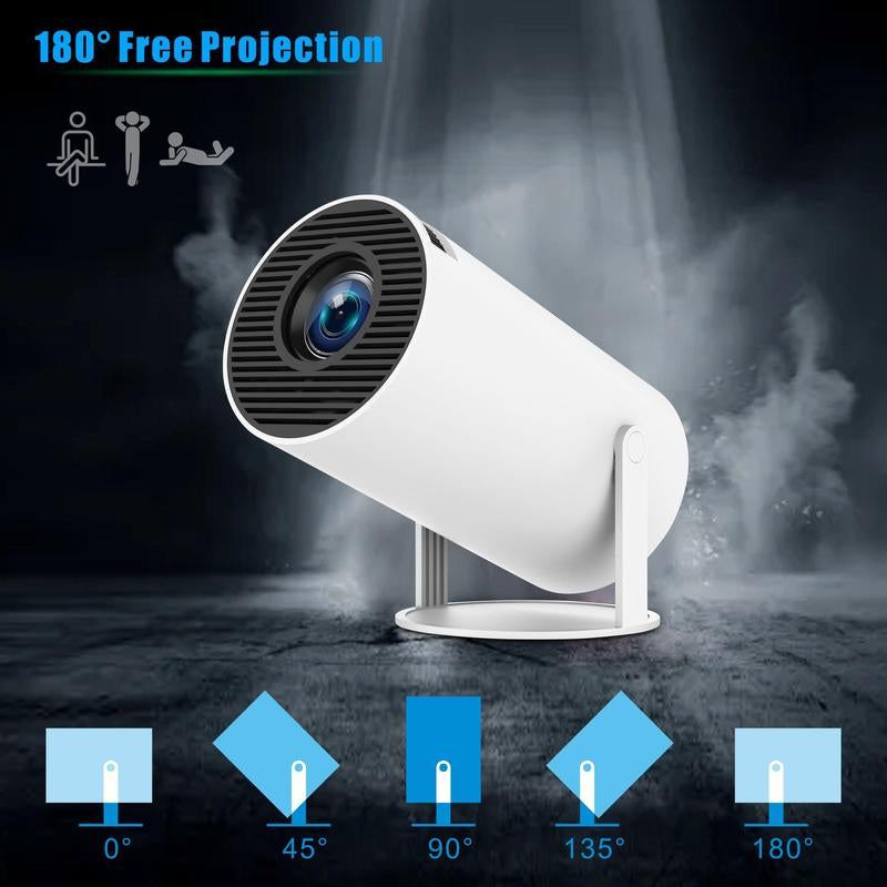 HY300 Pro Portable Projector - Bluetooth 180° Adjustable
